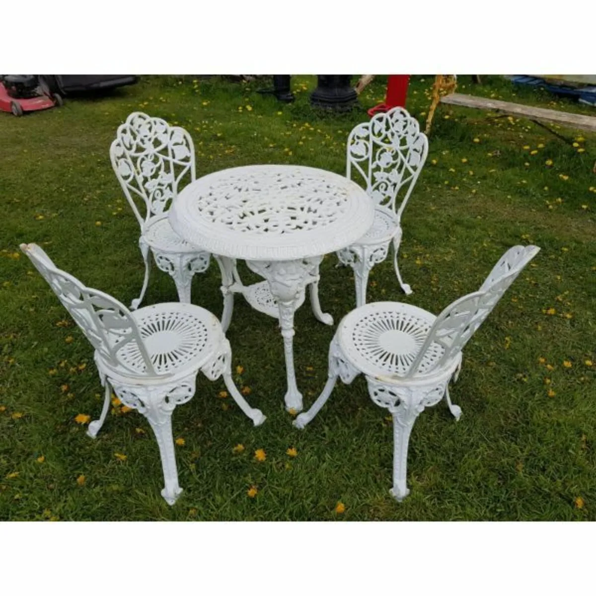 Cast Iron Garden Set x4 – Ornate – Style N - Image 1
