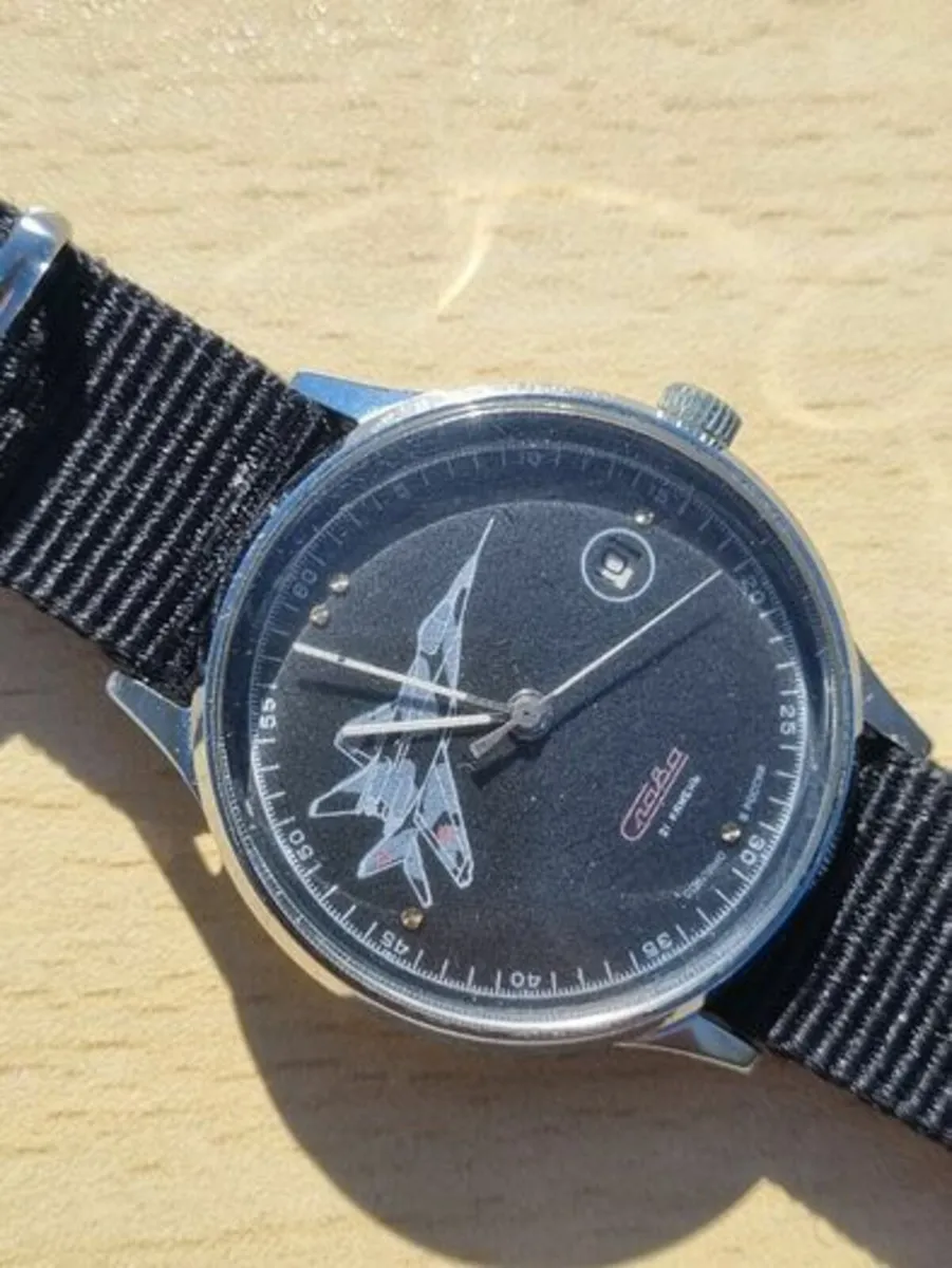 Soviet mechanical watch - Slava Mig 29 - Image 4