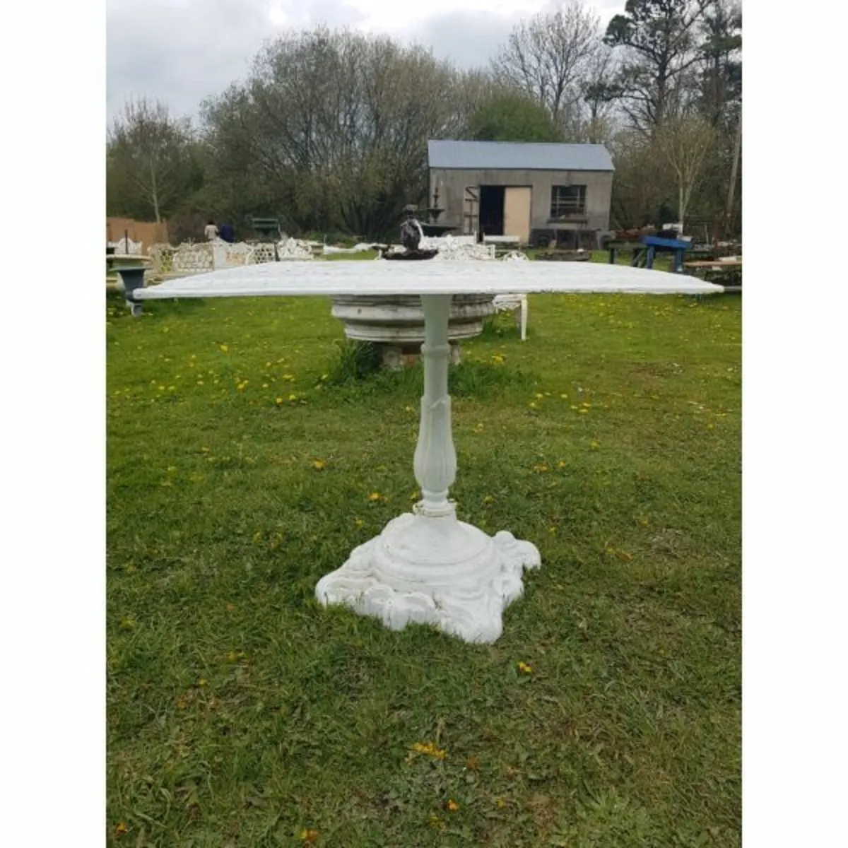Cast Iron Table – Square – Style N - Image 2