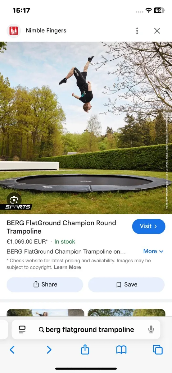 Berg Flatground Trampoline. 14ft - Image 2