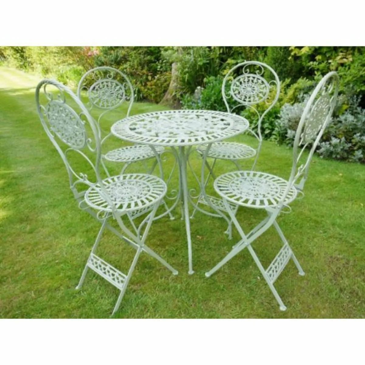 Four Seater Table and Chairs – Green – D3332