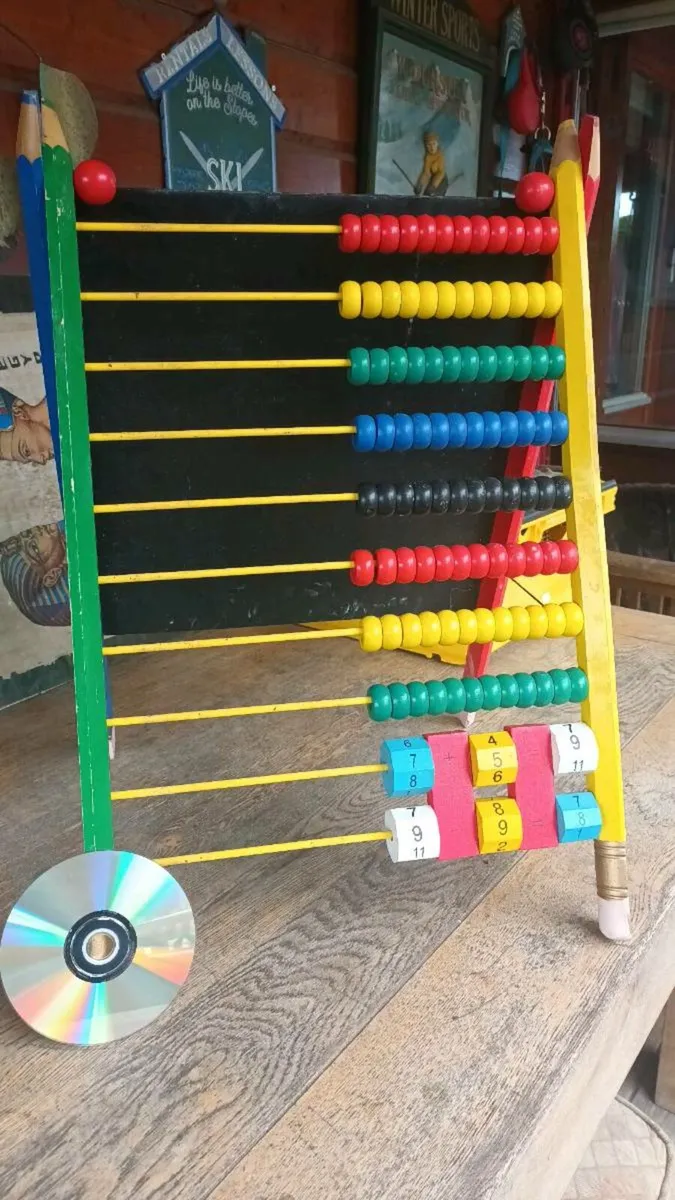Large Abacus and blackboard, D18 - Image 1