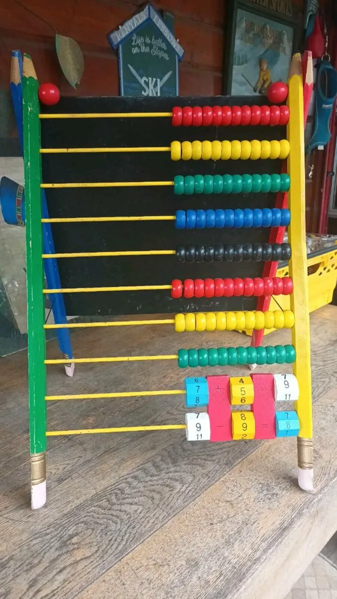 Large Abacus and blackboard, D18 - Image 2