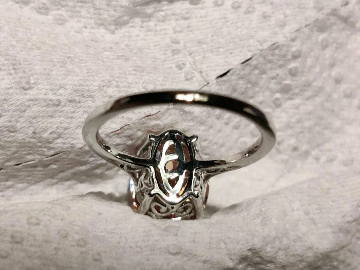 LARGE RARE TOURMALINE, 9CT White Gold New Ring ! - Image 2