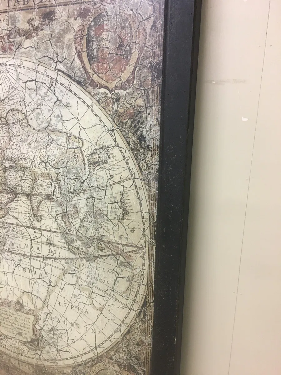 Framed Old Map of The World - Image 4
