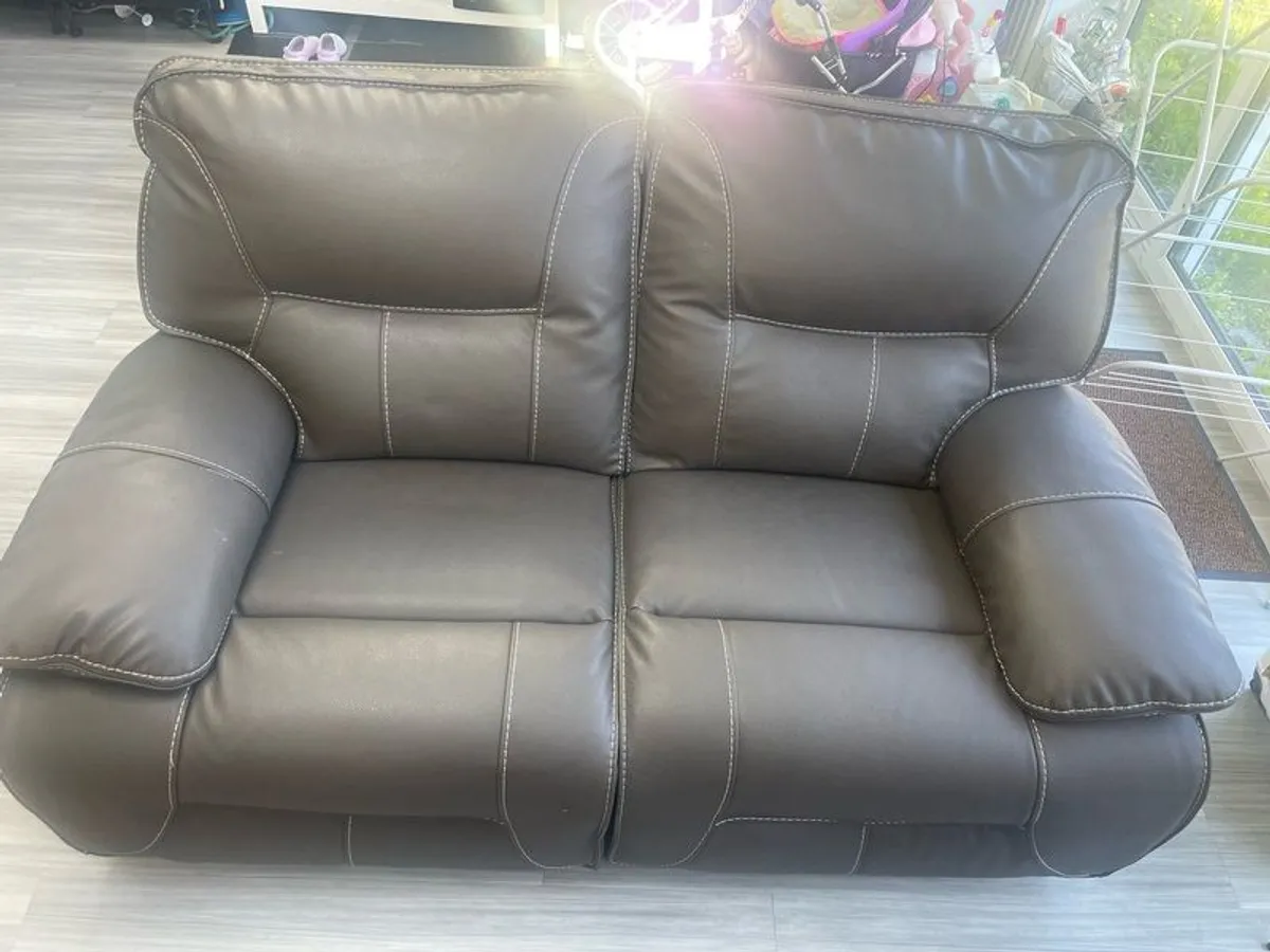 Harvey and Norman Electric Recliner - 2 Seater - Storm - Image 1