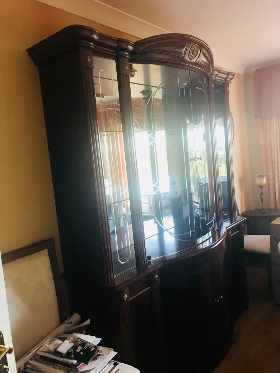 Dining table,chairs and cabinet - Image 3