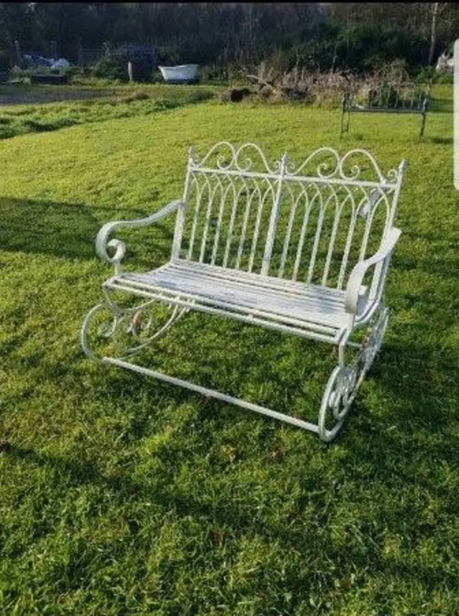Rocking Bench Double – Straight – D3342