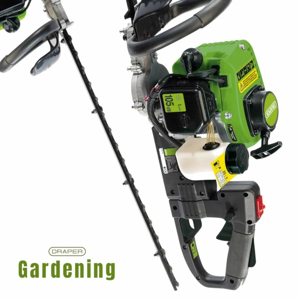 Draper Expert Petrol Hedge Trimmer, 500mm, 22.5cc - Image 3