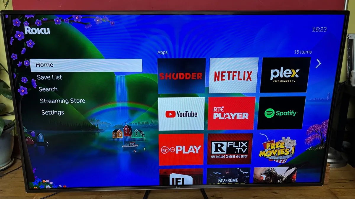 55” LG TV with Roku Express Smart Streamer - Image 1
