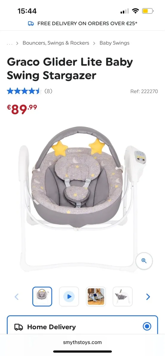 Graco Glider Lite Baby Swing Stargazer - Image 1