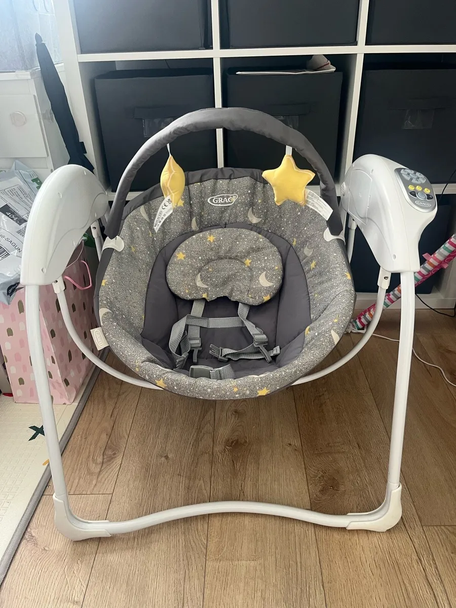 Graco Glider Lite Baby Swing Stargazer - Image 2
