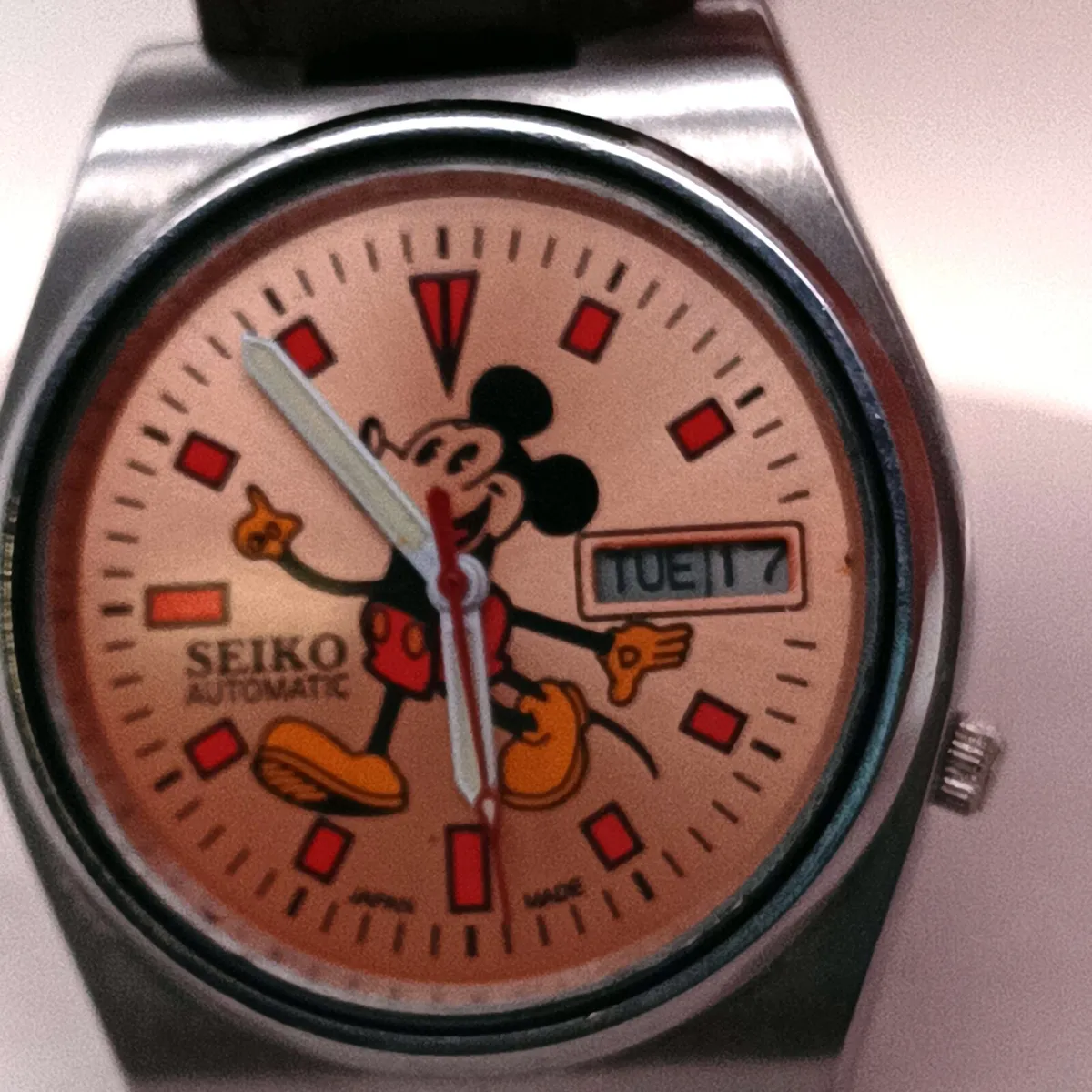 Vintage Seiko Automatic Mickey Mouse Watch - Image 2