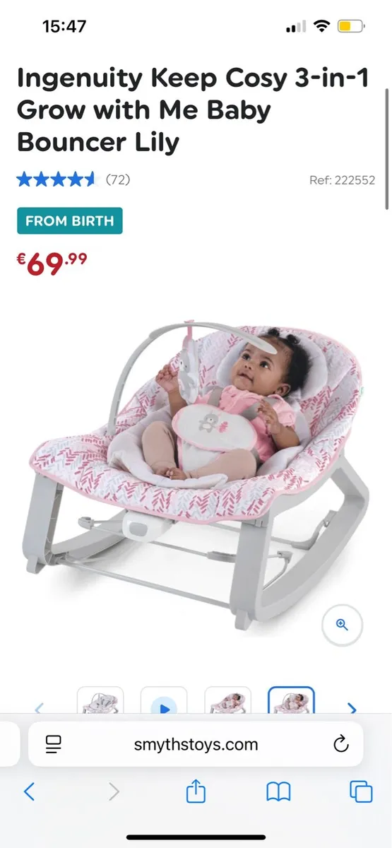 Ingenuity Keep Cosy Bouncer - Image 1
