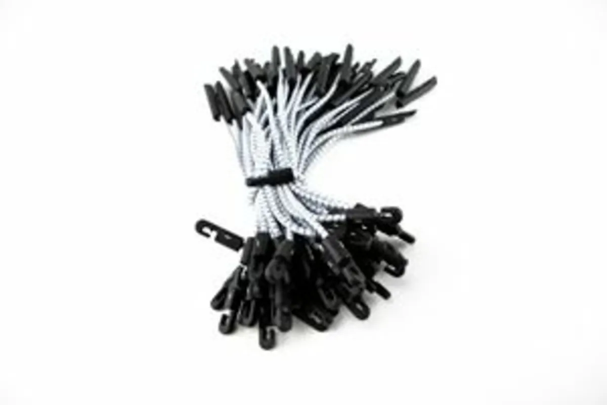 Elastic shock cord tie 30 cm (25 pk ) - Image 1