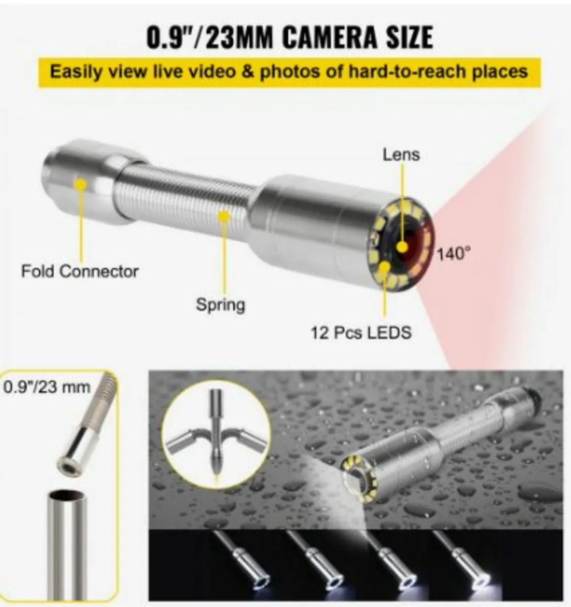 30M Sewer Inspection Video Camera - Image 4