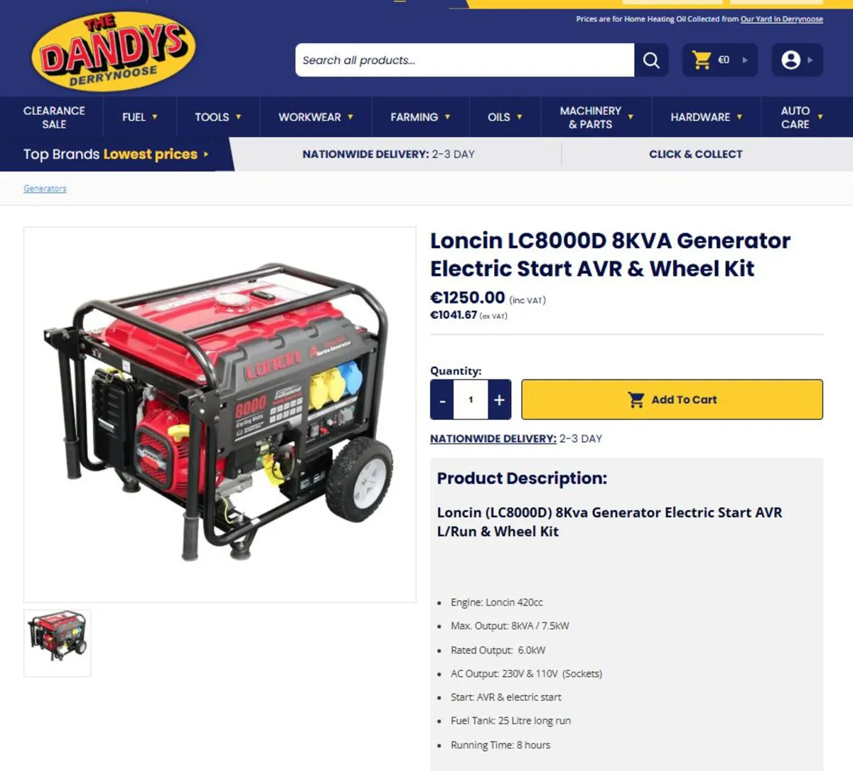 Maxflow Honda & Loncin Generators - Image 1