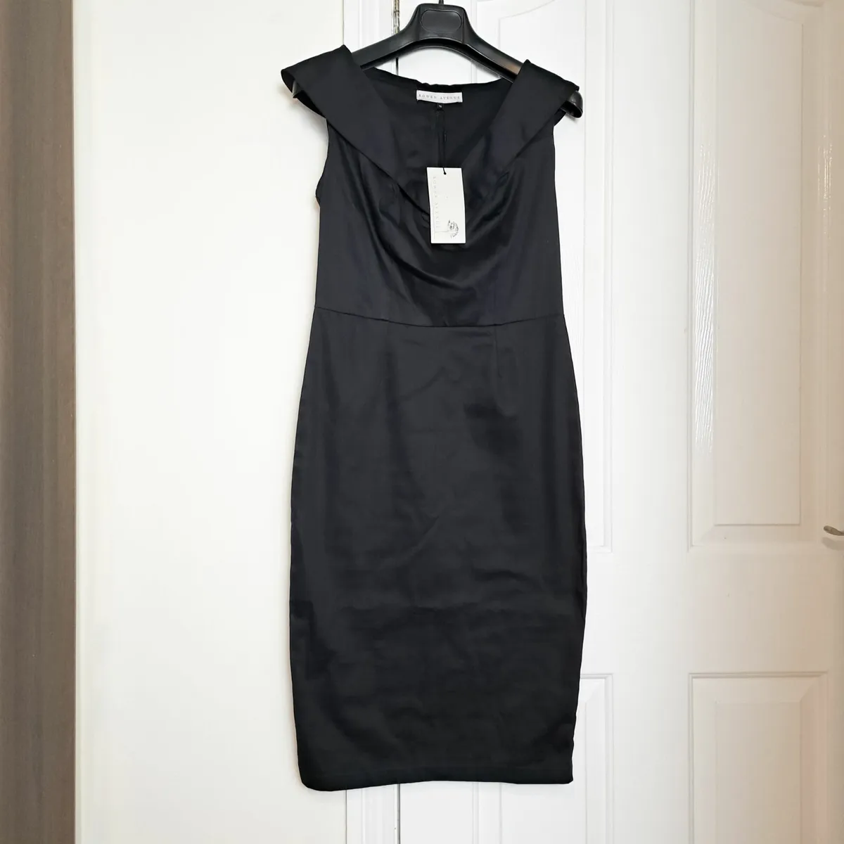 New Rowen Avenue Black Midi Pencil Dress 10UK/38EU - Image 2