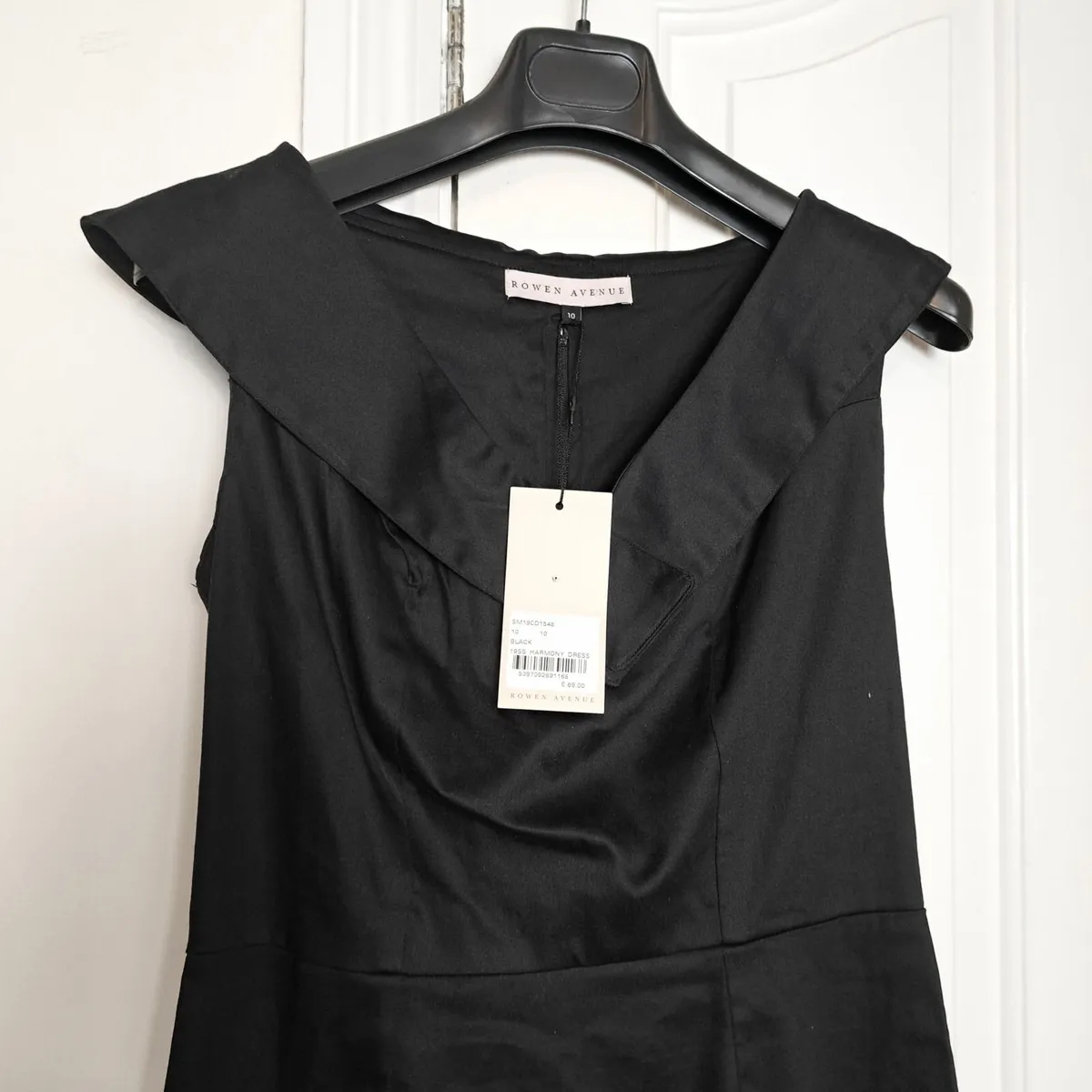 New Rowen Avenue Black Midi Pencil Dress 10UK/38EU - Image 3