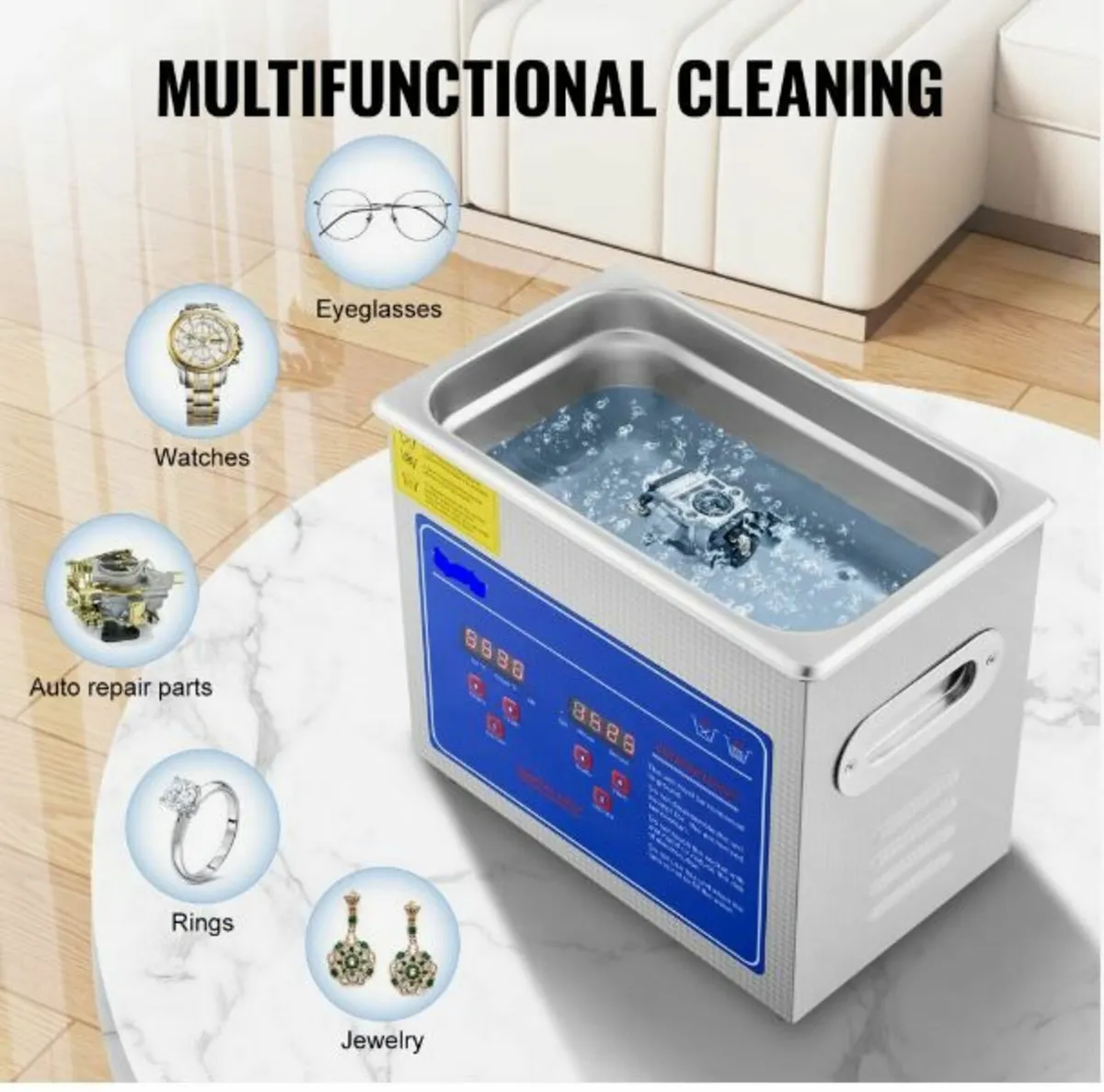 3L Ultrasonic Cleaner Machine Stainless - Image 2