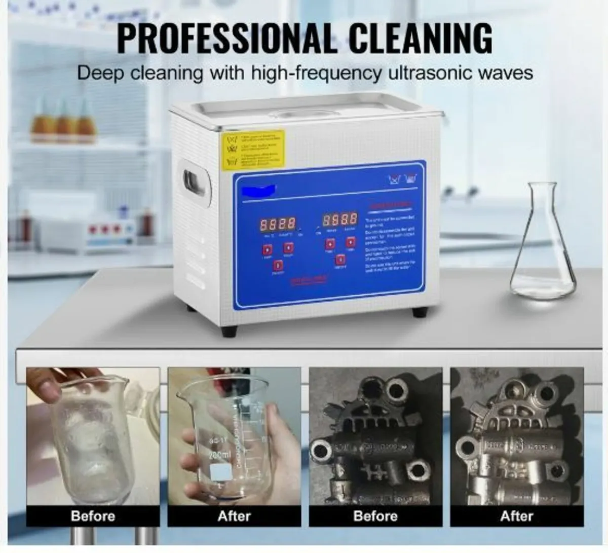 3L Ultrasonic Cleaner Machine Stainless - Image 3