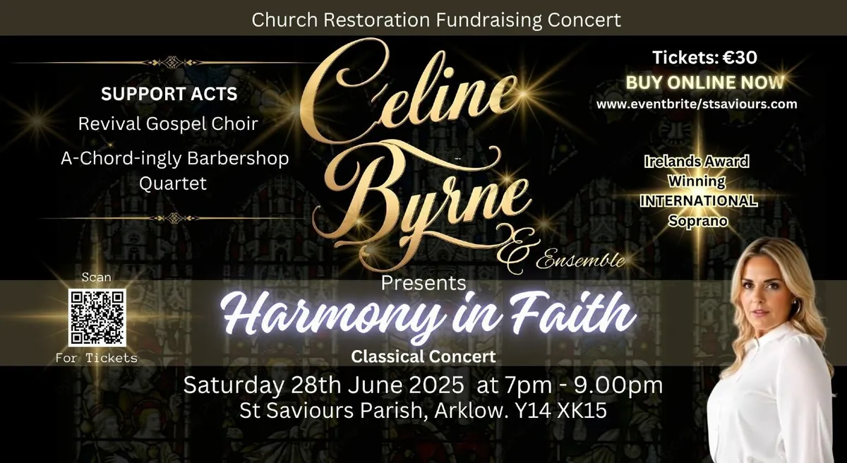 Concert Tickets - Celine Byrne @St Saviours Arklow - Image 1