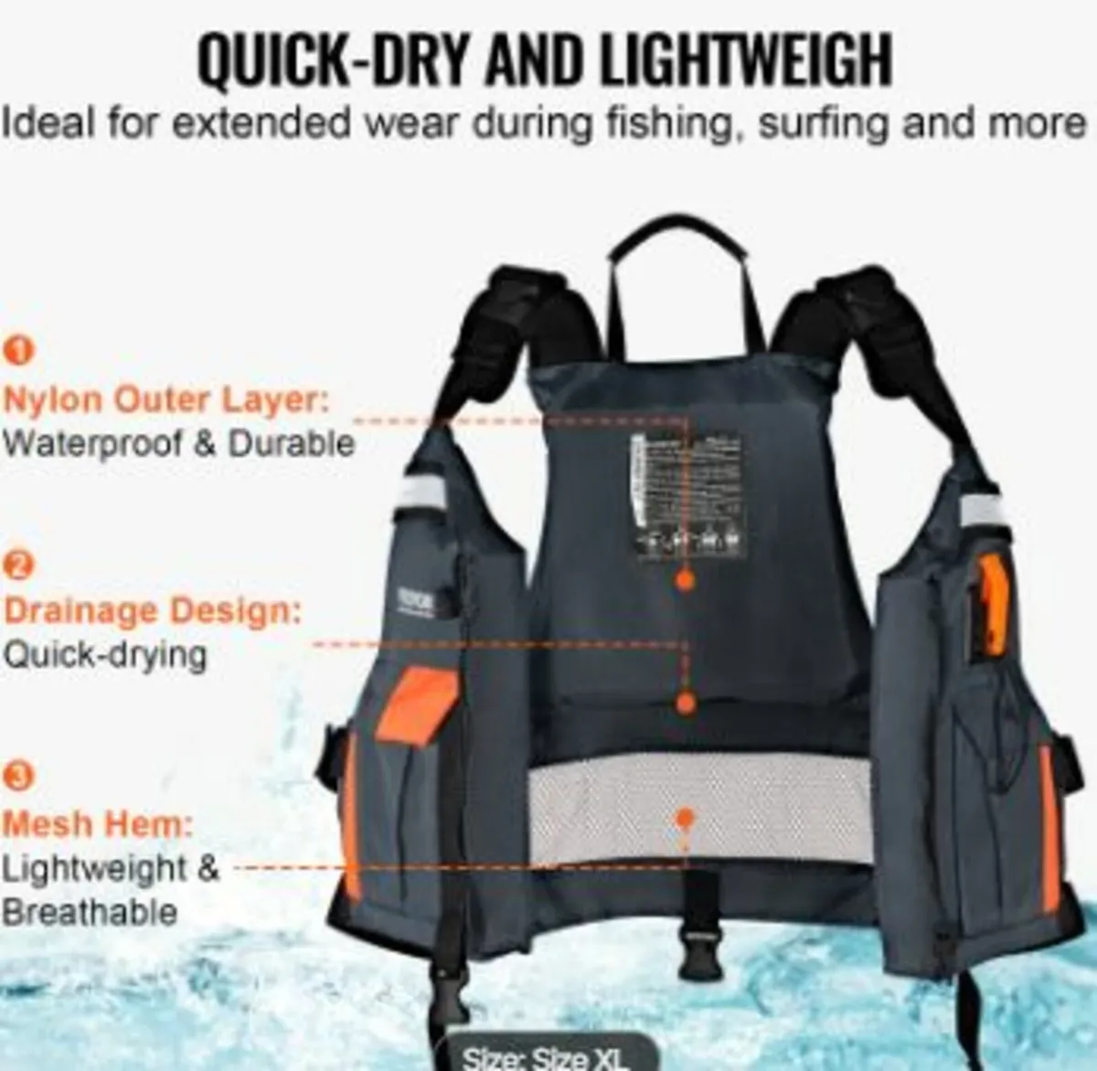 Watersports Life Vest PFD 110N - Image 3