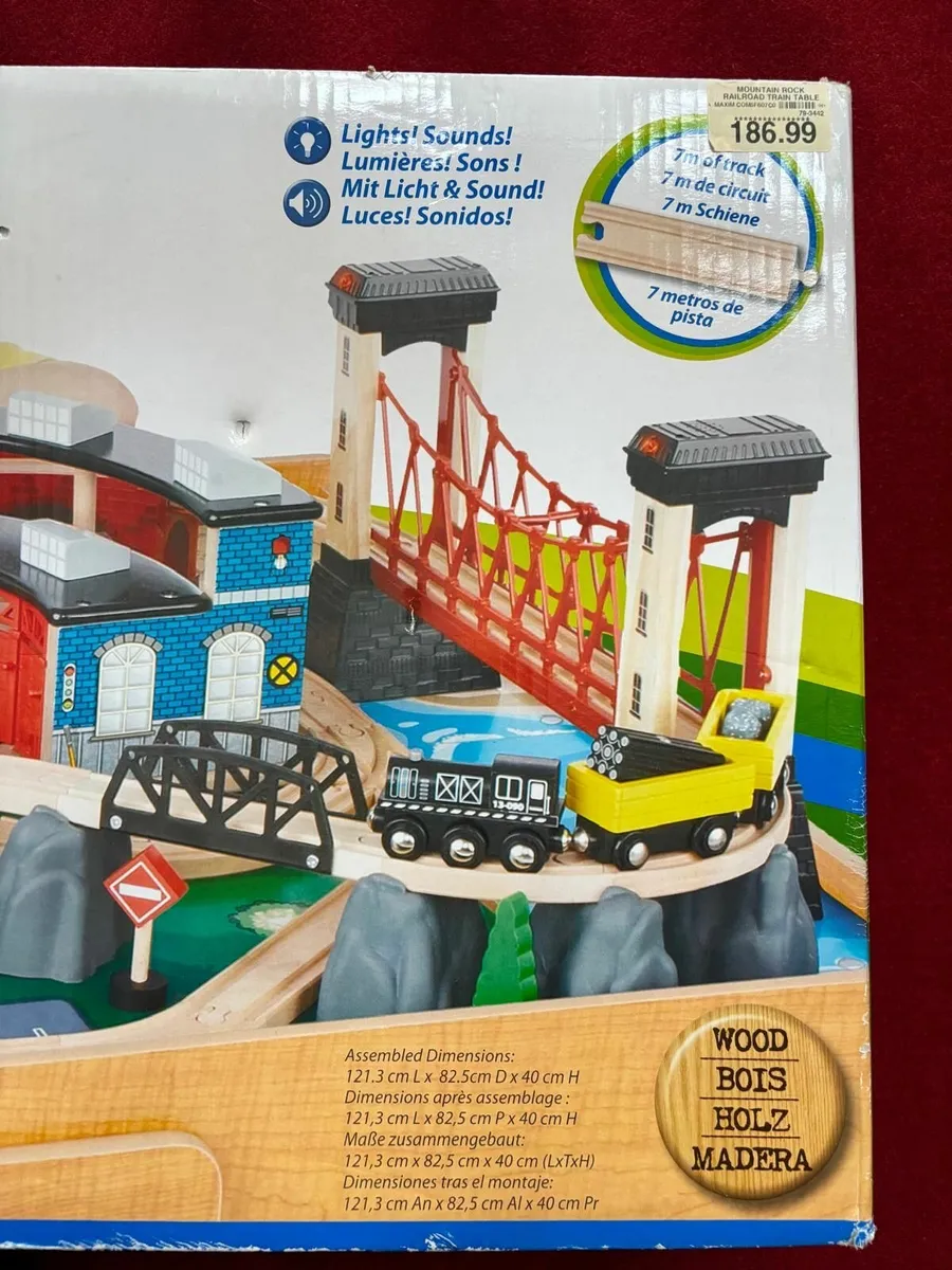 Mountain Rock Wooden 100 piece Train Set - Image 2