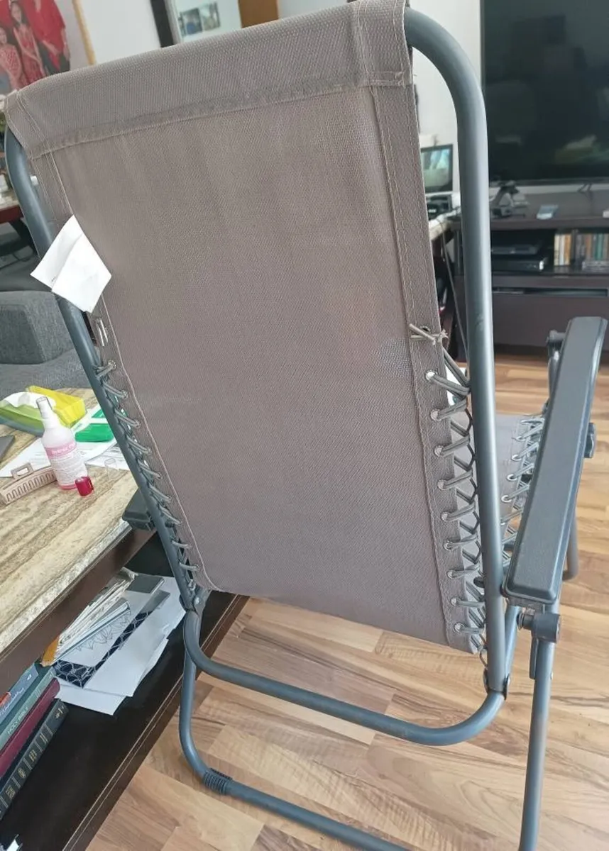 2 Brown Metal Sun Lounger - Image 2
