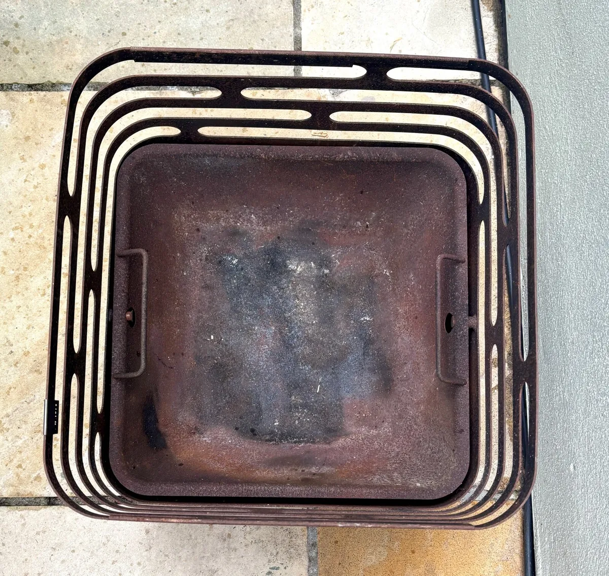 Hofats Fire Pit Basket Cube (rusty effect model) - Image 4