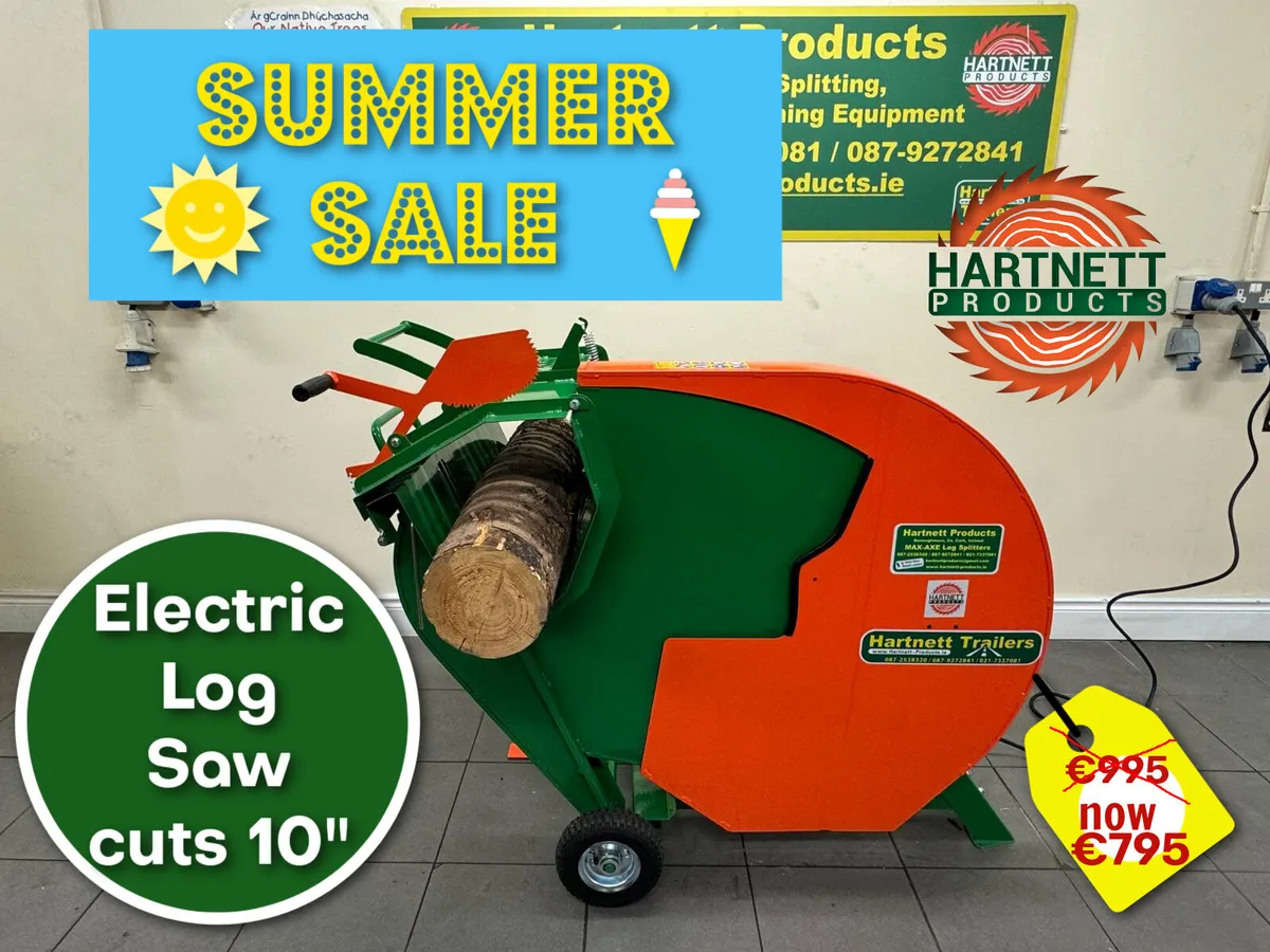 Electric Log Saw 10" Cut - Image 1