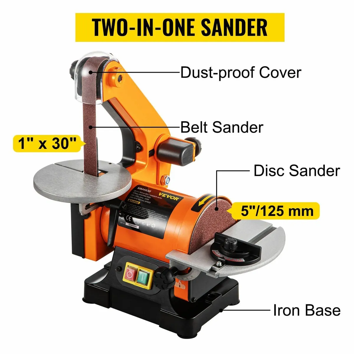 Commercial belt sander Electric Belt Grinder Sande - Image 4