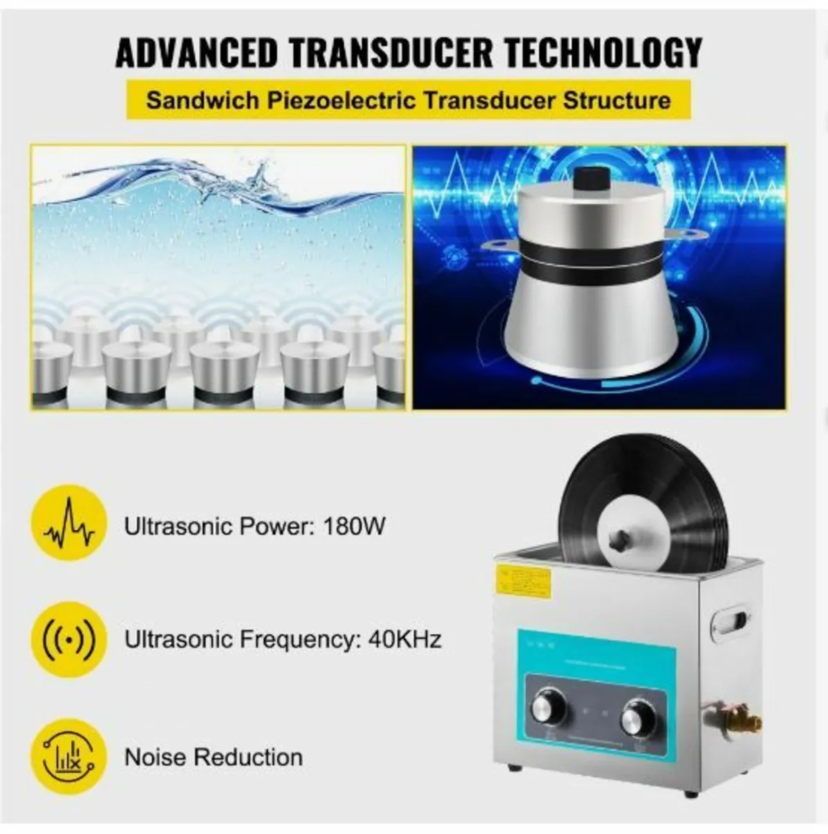 Ultrasonic Vinyl Record Cleaner 6L - Image 3