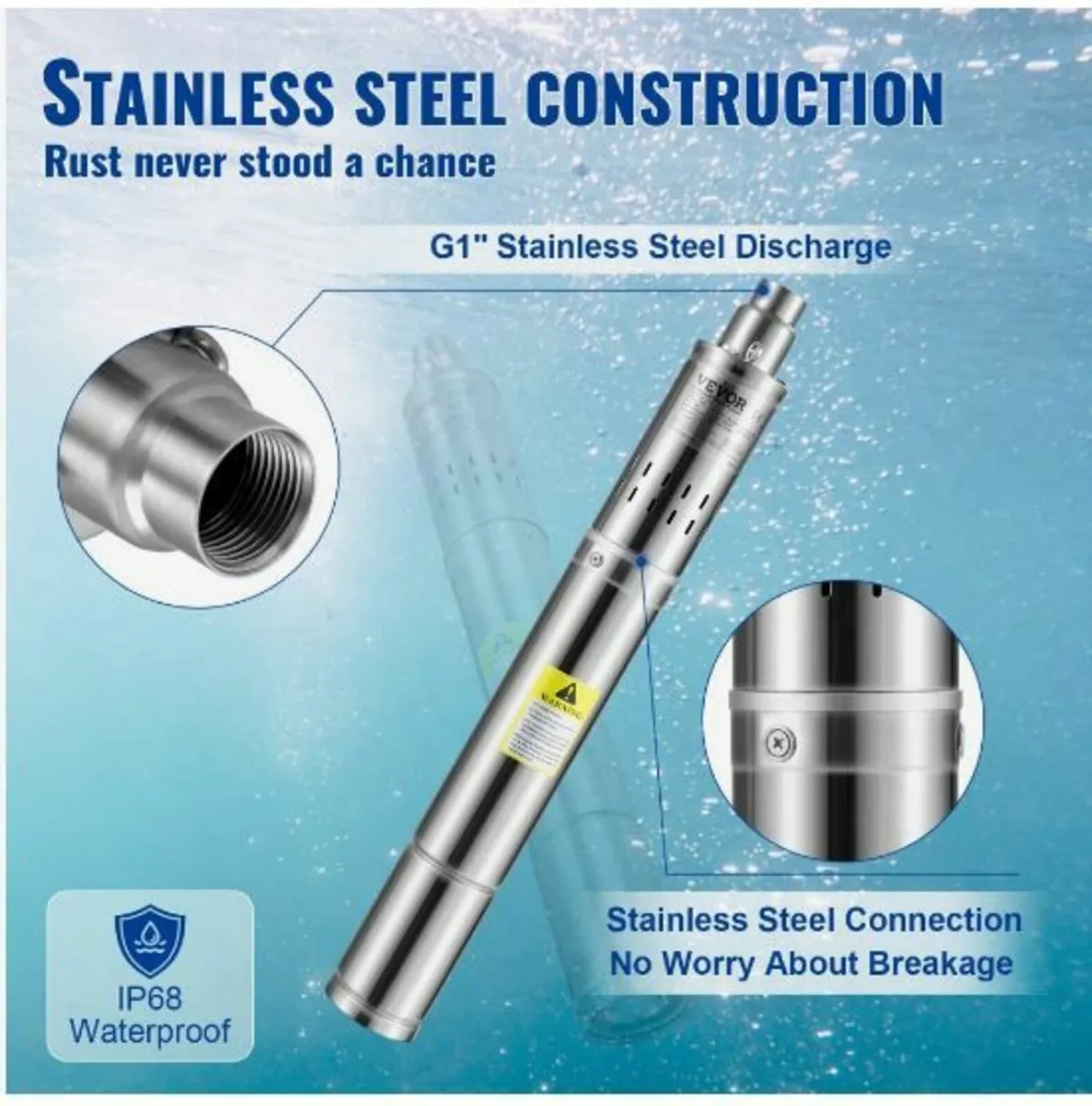 Deep Well Submersible Pump, 550W - Image 2