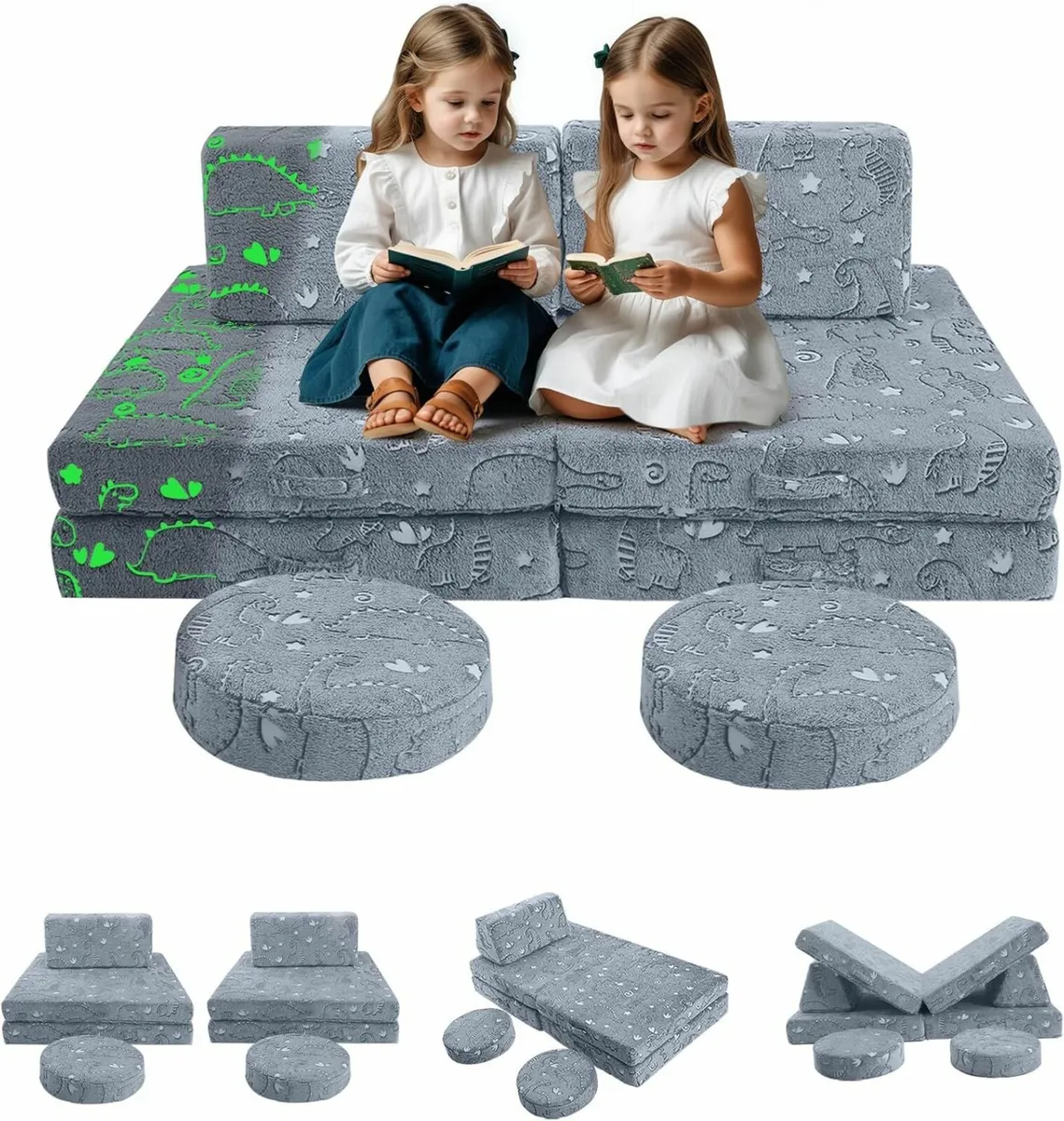 8-Piece Kids Play Sofa Armchair Playroom - Image 3