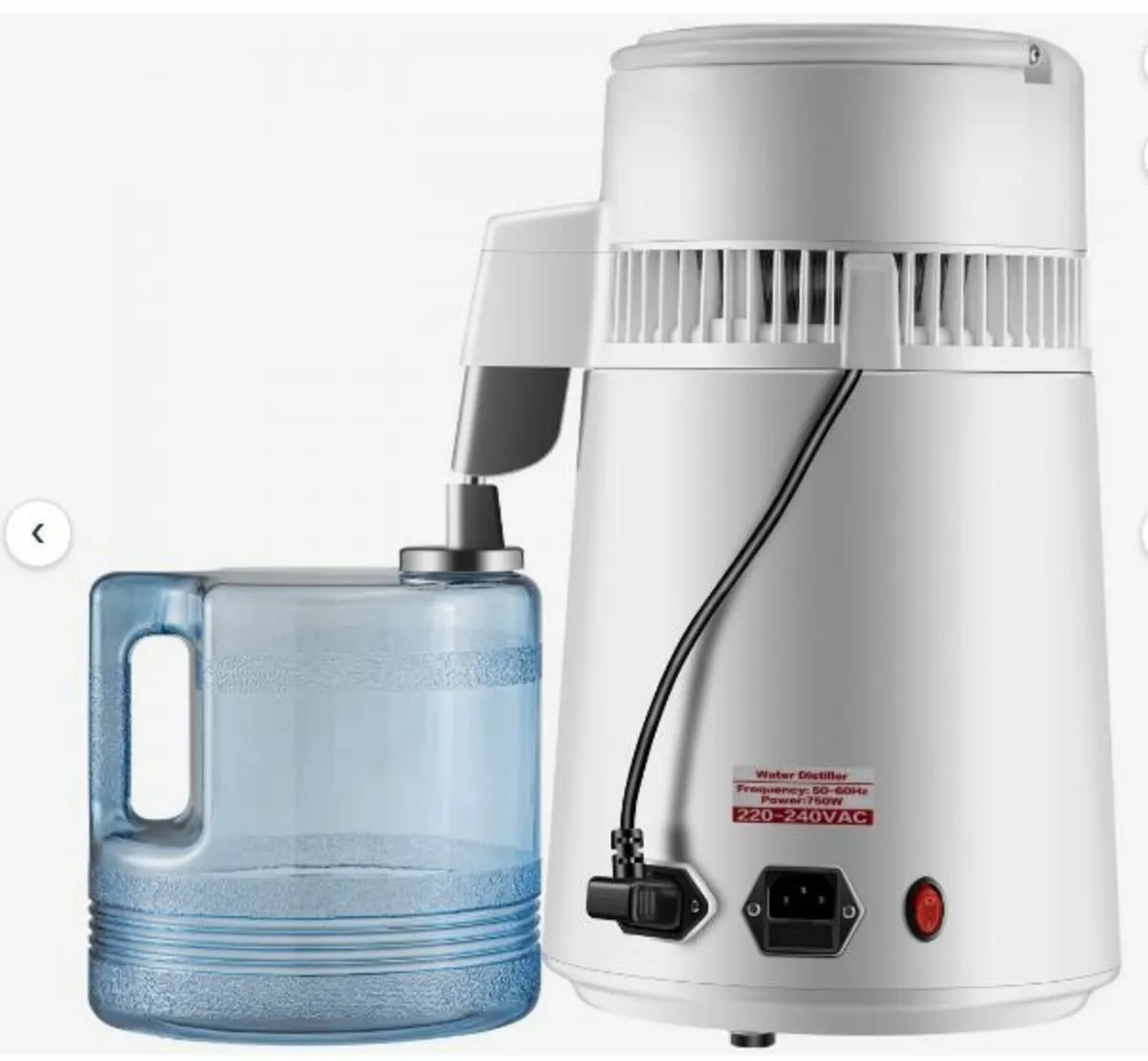 4L Pure Water Distiller 1L/h Water Purifier Filter - Image 4