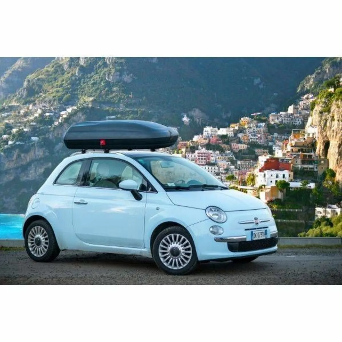 Roof Box 320L Carbon Black Look – 131x77x34 - Image 1