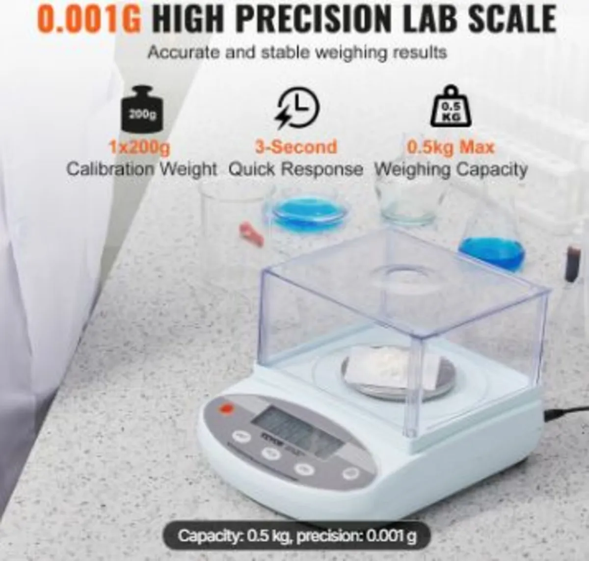 Analytical Balance Lab Scale 500g x 0.001g 13 Unit - Image 2