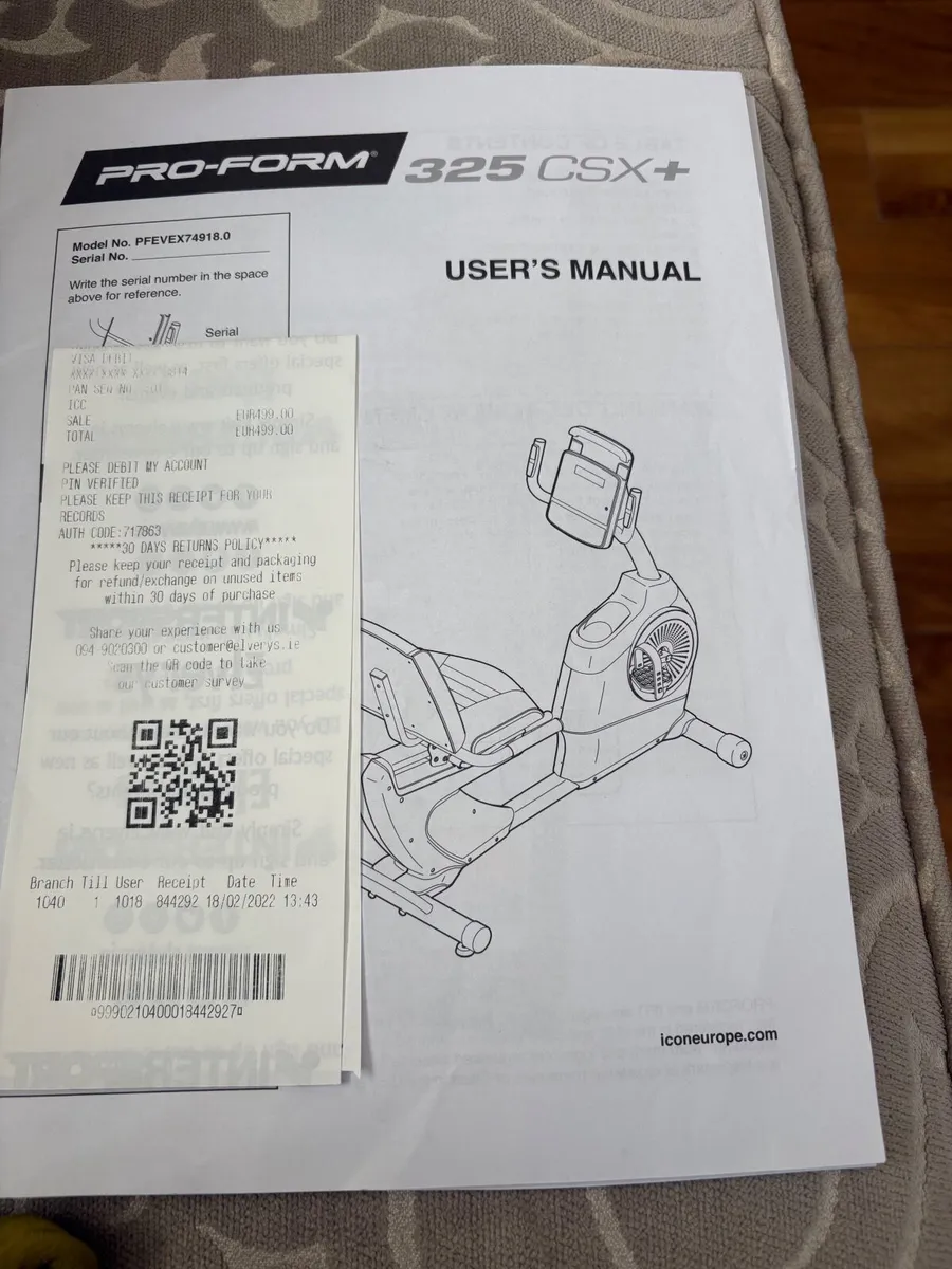 Exercise bike seated - Image 1