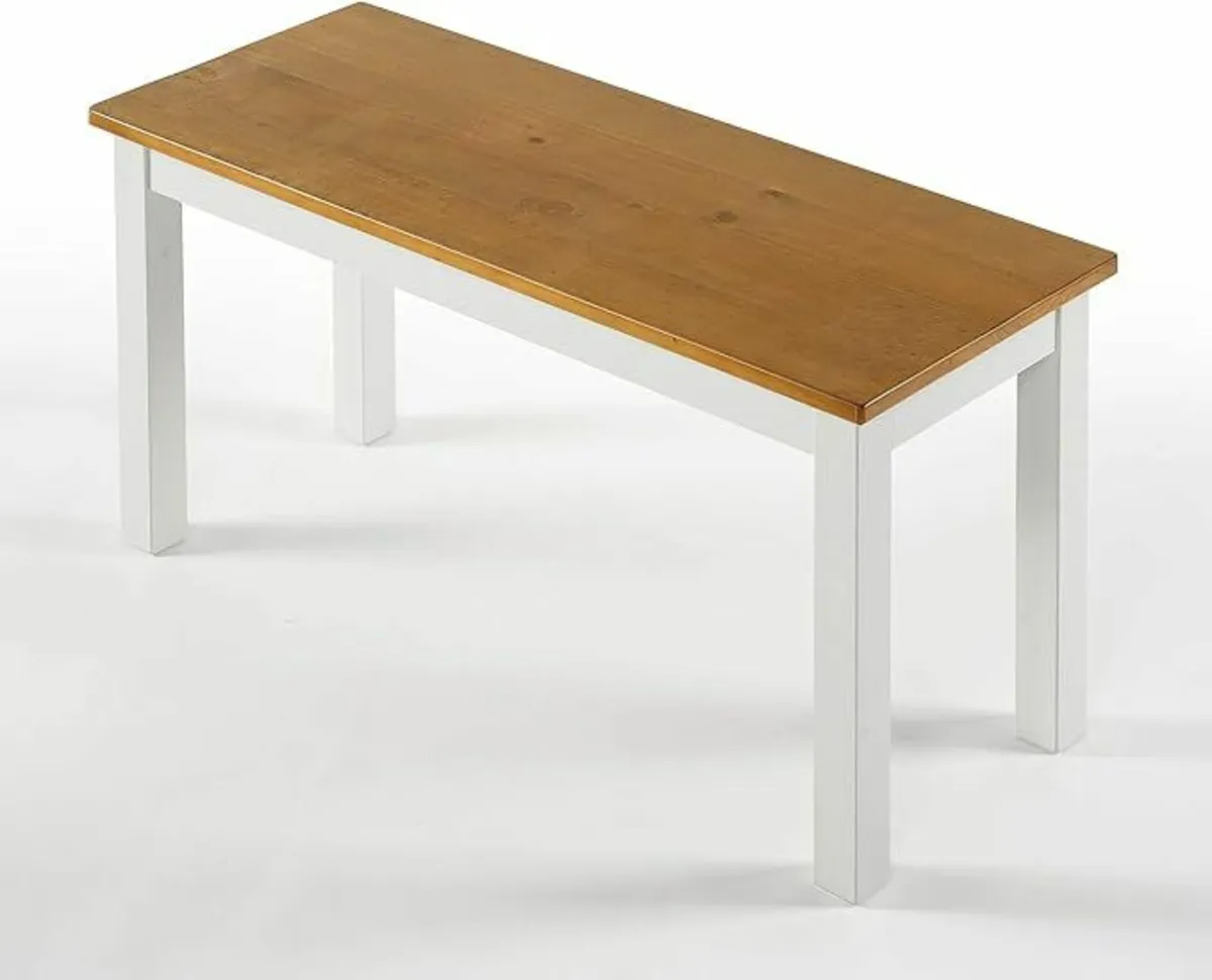 2-seater Bench Wood Dining 92x35x46cm(Bench only) - Image 1