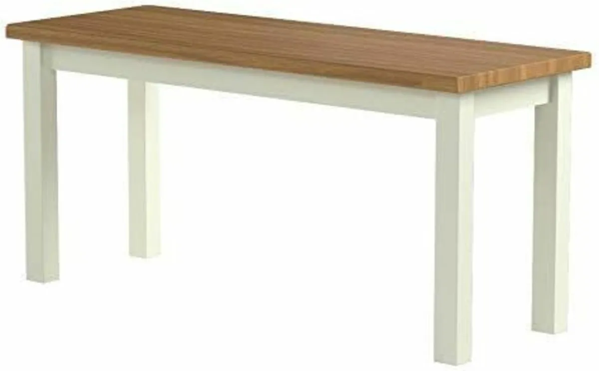 2-seater Bench Wood Dining 92x35x46cm(Bench only) - Image 4