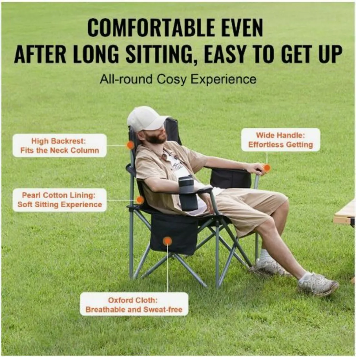Camping Folding Chair for Adults - Image 2