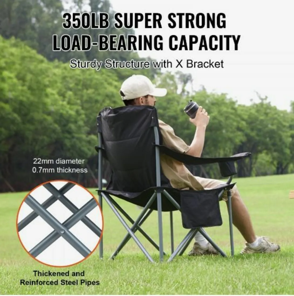 Camping Folding Chair for Adults - Image 4