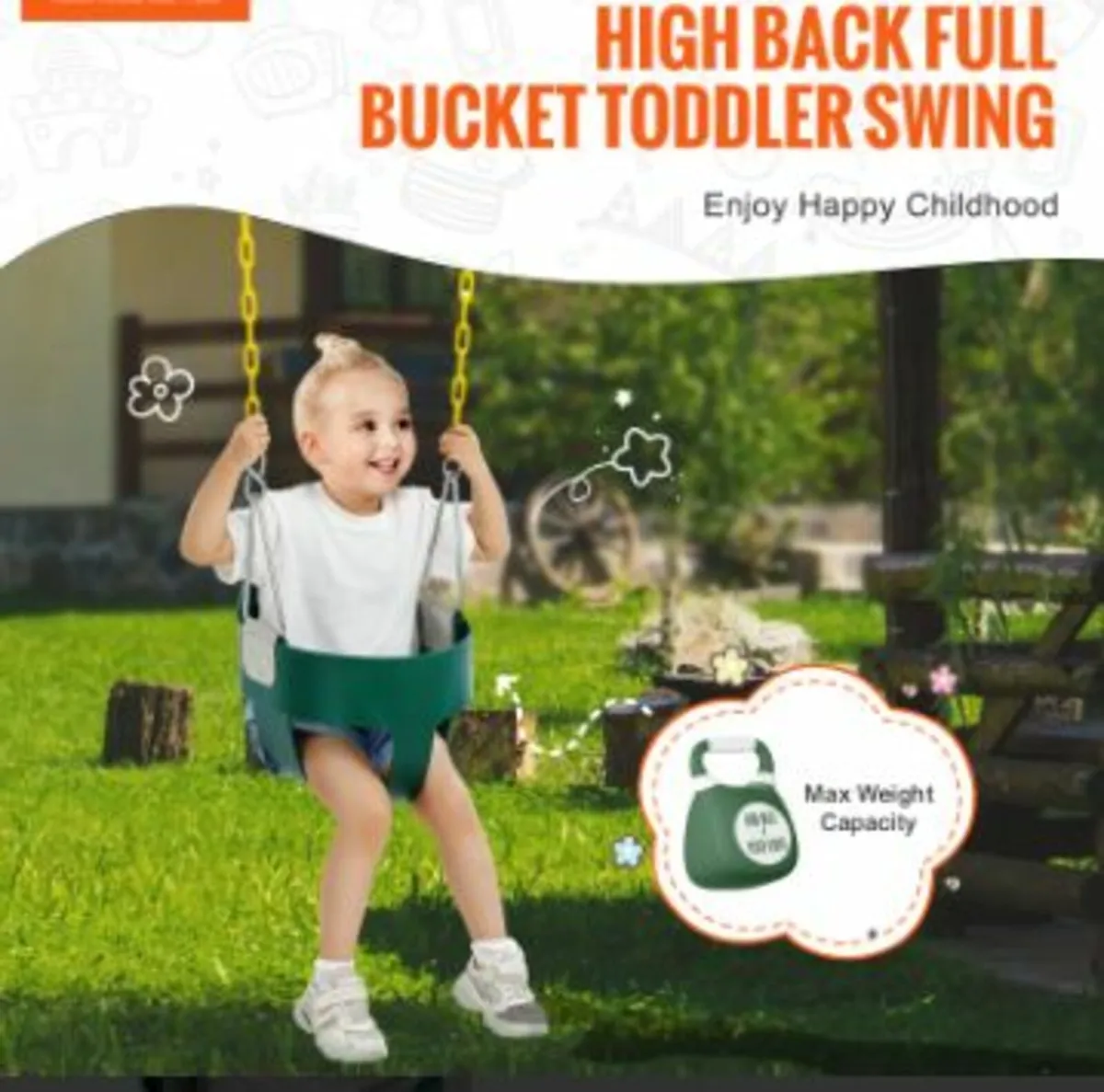 Toddler Swing Seat High Back Full - Image 2