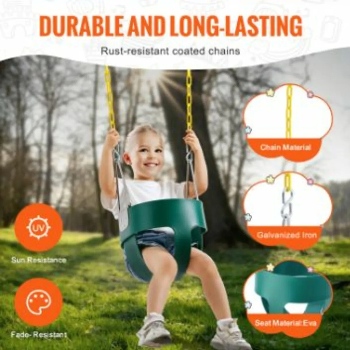 Toddler Swing Seat High Back Full - Image 3