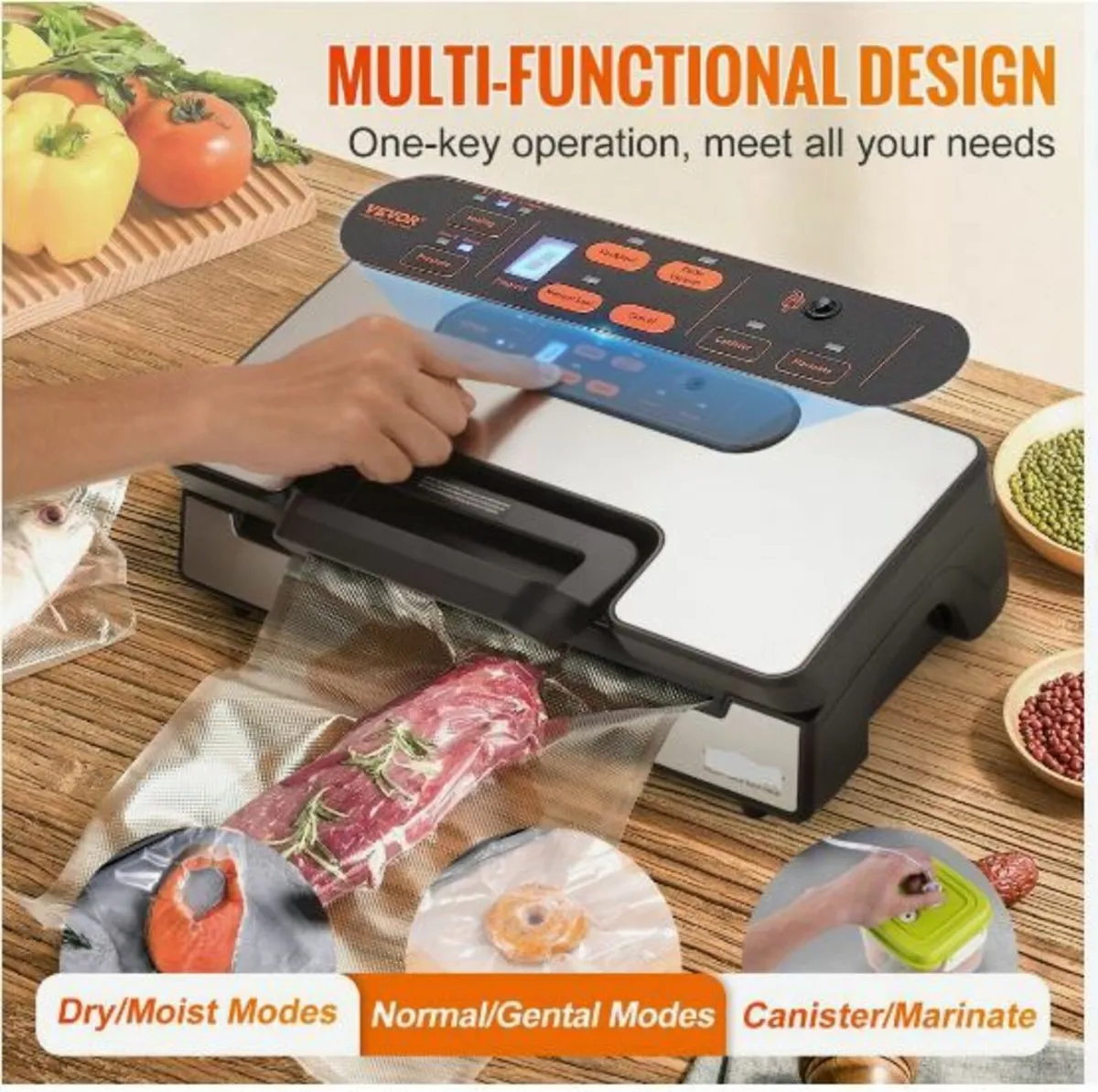 Vacuum Sealer Machine Food Preservation Storage - Image 3