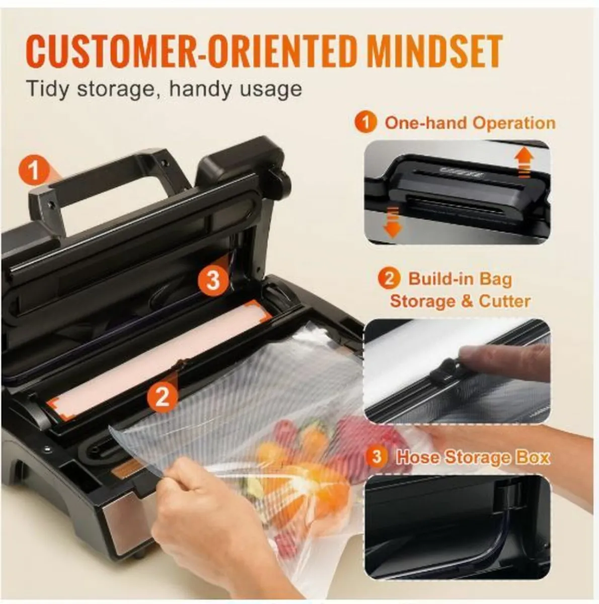 Vacuum Sealer Machine Food Preservation Storage - Image 4