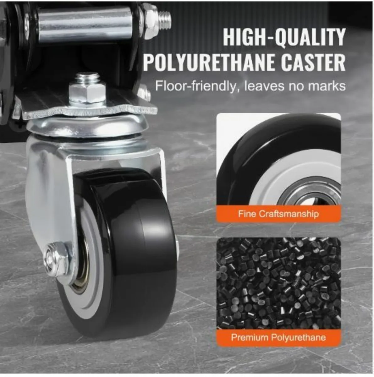 Workbench Caster Wheels, 165 lbs Load Capacity - Image 3