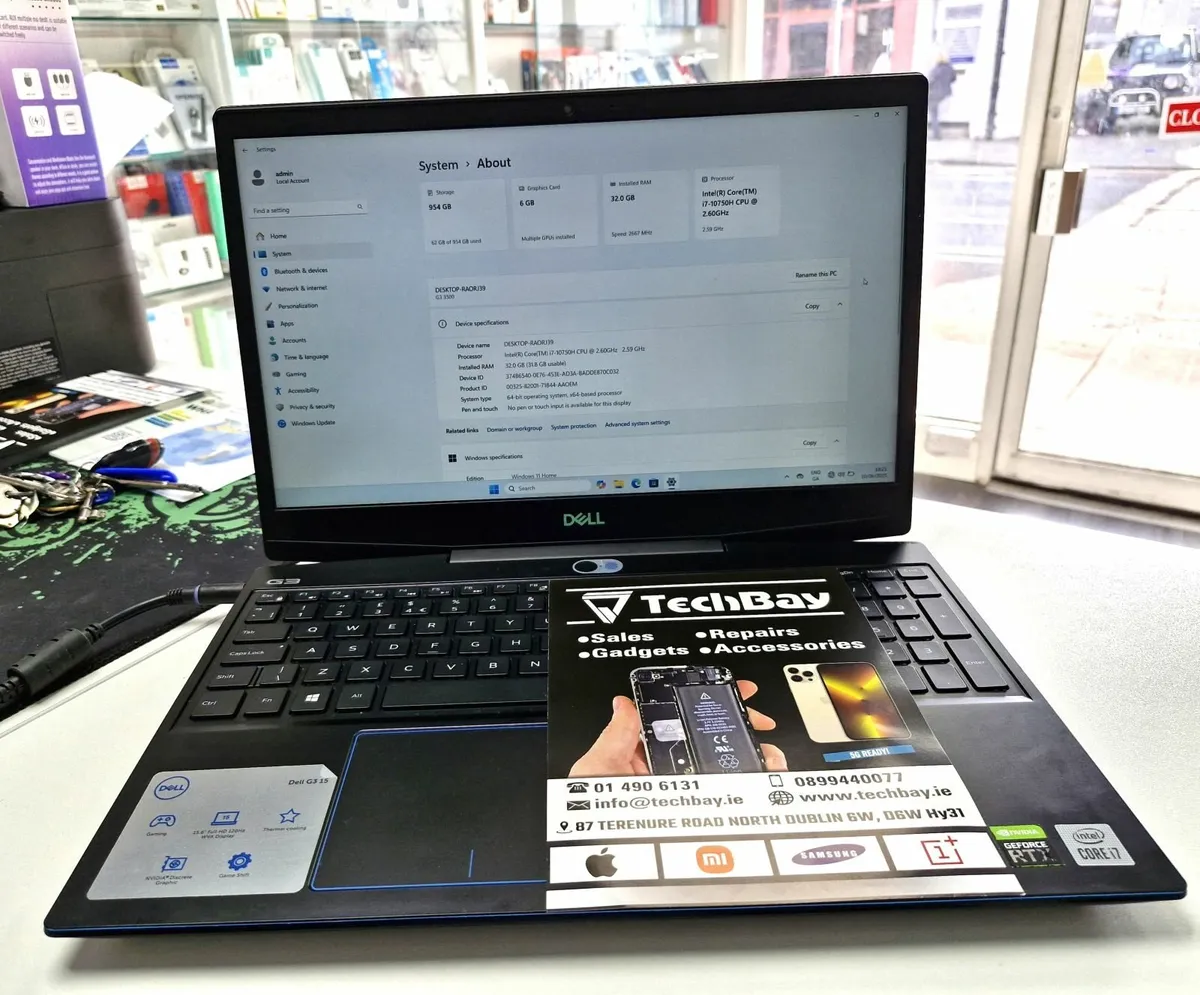 Dell G315 i7 32gb 512gb