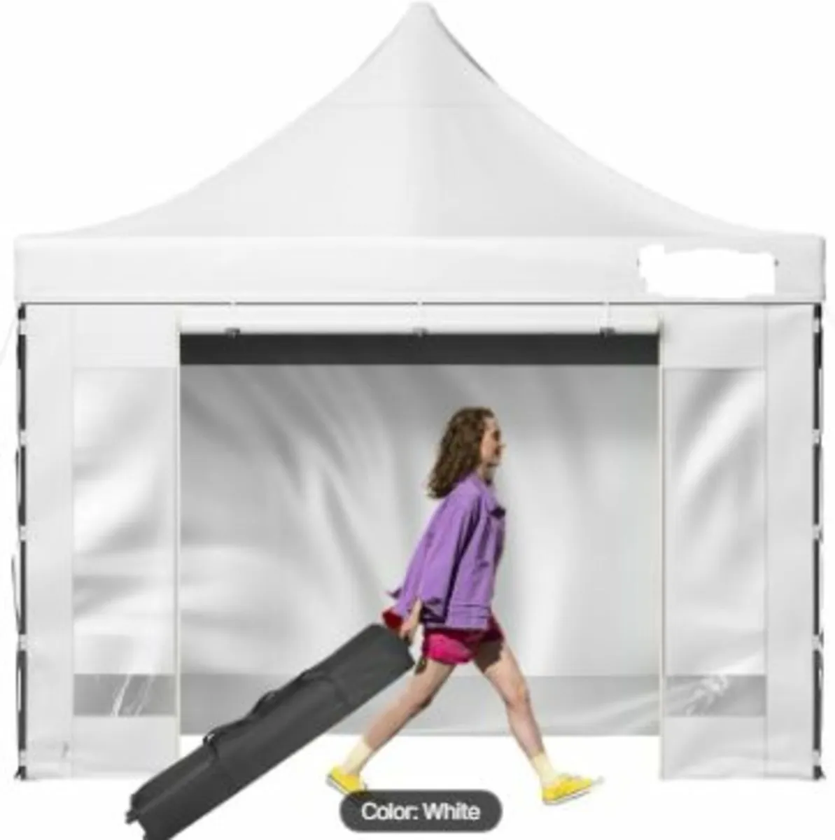 10 x 10 FT Pop Up Canopy Tent, Outdoor Patio Gazeb - Image 1